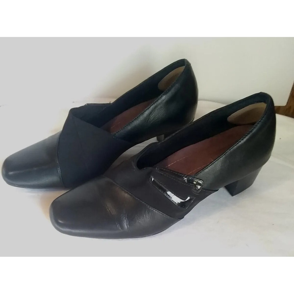 Women's Dress‎ Heel Shoe 9M Black Clarks Everyday Active Air READ